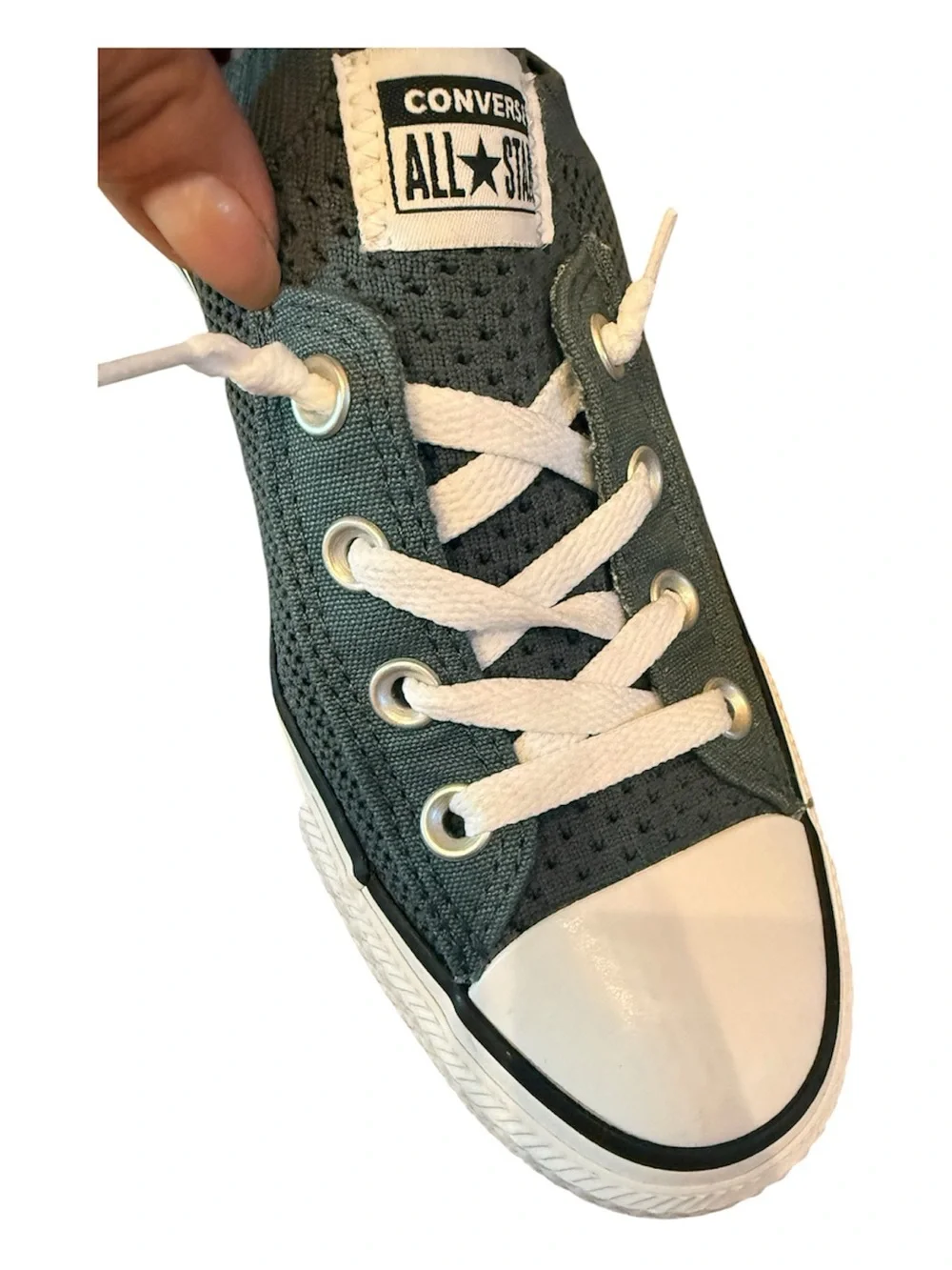 Converse All Star shoreline Slip-On Knit Sneakers in muted green nwot - Picture 5 of 8